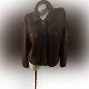 Joie Chocolate Brown Utility Jacket